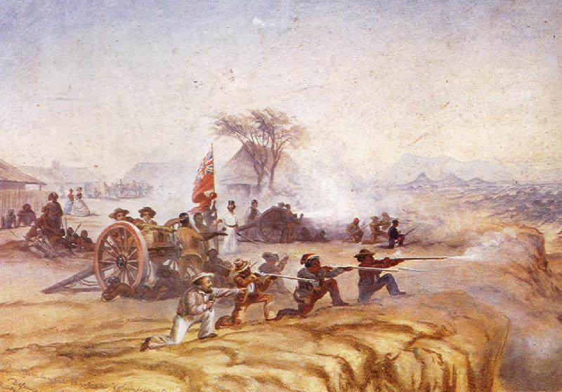 unknow artist the otjimbengue british volunteer artillery oil painting image